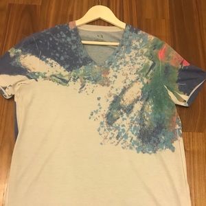 Armani Exchange v-neck tee shirt for men